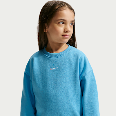 Nike Sportswear Little Kids' Studio Fleece Oversized Crew. Nike.com